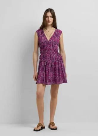Mini-vestido com estampado abstrato