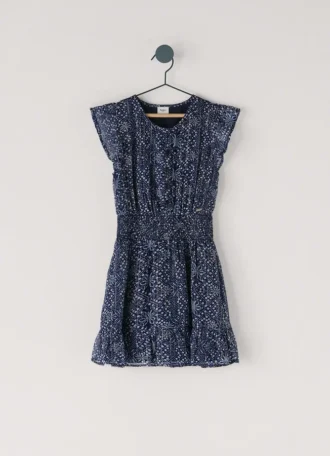 Mini-vestido com estampado floral