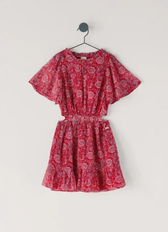 Mini-vestido com estampado floral
