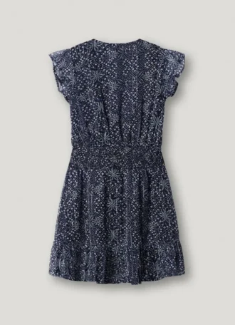 Mini-vestido com estampado floral