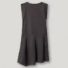 Mini-vestido com gola redonda