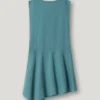 Mini-vestido com gola redonda Mini-vestido com gola redonda
