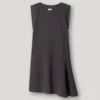 Mini-vestido com gola redonda
