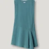 Mini-vestido com gola redonda Mini-vestido com gola redonda