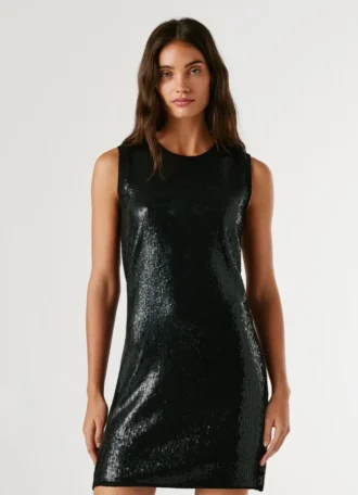 Mini-vestido com lantejoulas