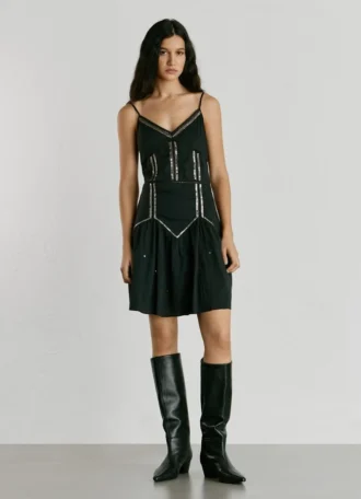 Mini-vestido com lantejoulas
