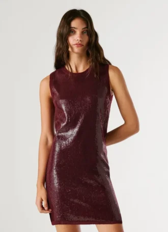 Mini-vestido com lantejoulas