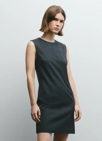 Mini-vestido às riscas