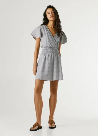 Mini-vestido às riscas