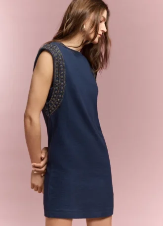 Mini-vestido sem mangas