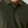 Polo com estampado nas costas em piqué Polo com estampado nas costas em piqué