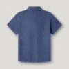 Polo de corte regular tingido na peça