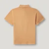 Polo de corte regular tingido na peça
