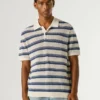 Polo de malha às riscas Polo de malha às riscas