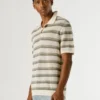 Polo de malha às riscas Polo de malha às riscas