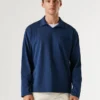 Polo de manga comprida com logótipo bordado Polo de manga comprida com logótipo bordado