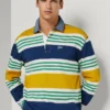 Polo de manga comprida com riscas de râguebi Polo de manga comprida com riscas de râguebi
