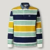 Polo de manga comprida com riscas de râguebi Polo de manga comprida com riscas de râguebi