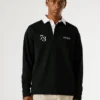 Polo de râguebi com logótipo estampado Polo de râguebi com logótipo estampado