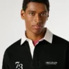 Polo de râguebi com logótipo estampado Polo de râguebi com logótipo estampado