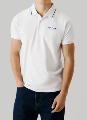 Polo em piqué com logótipo estampado