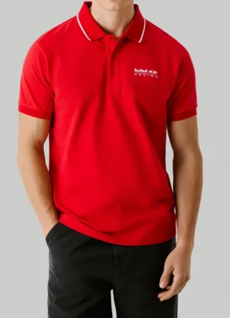 Polo em piqué com logótipo estampado