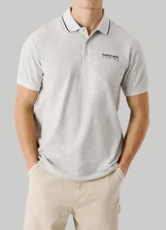 Polo em piqué com logótipo estampado