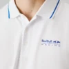 Polo em piqué com logótipo estampado Polo em piqué com logótipo estampado