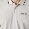 Polo em piqué com logótipo estampado Polo em piqué com logótipo estampado