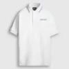 Polo em piqué com logótipo estampado Polo em piqué com logótipo estampado