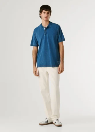 Polo em piqué de corte regular