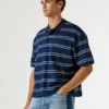 Polo às riscas de corte largo Polo às riscas de corte largo