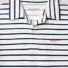Polo às riscas de corte regular