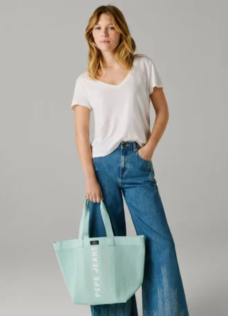 Saco de compras com logótipo estampado