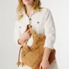Saco Tote de Ráfia Saco Tote de Ráfia