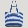 Saco Tote às Riscas Saco Tote às Riscas