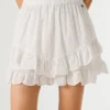 Saia-calça com folhos Saia-calça com folhos
