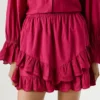Saia-calça com folhos Saia-calça com folhos