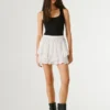 Saia-calça com folhos Saia-calça com folhos