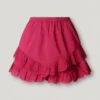 Saia-calça com folhos Saia-calça com folhos
