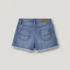 Saia-calça de ganga de corte descontraído Saia-calça de ganga de corte descontraído