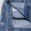 Saia-calça de ganga de corte descontraído Saia-calça de ganga de corte descontraído