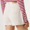 Saia-calça em ganga de corte regular