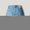 Saia-calça em ganga de corte regular Saia-calça em ganga de corte regular
