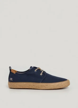 Sapatos Blucher com detalhes em juta