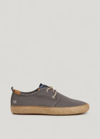 Sapatos Blucher com detalhes em juta