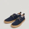 Sapatos Blucher com detalhes em juta