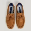 Sapatos náuticos em camurça