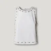 T-shirt com alças e tachas T-shirt com alças e tachas