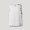 T-shirt com alças e tachas T-shirt com alças e tachas